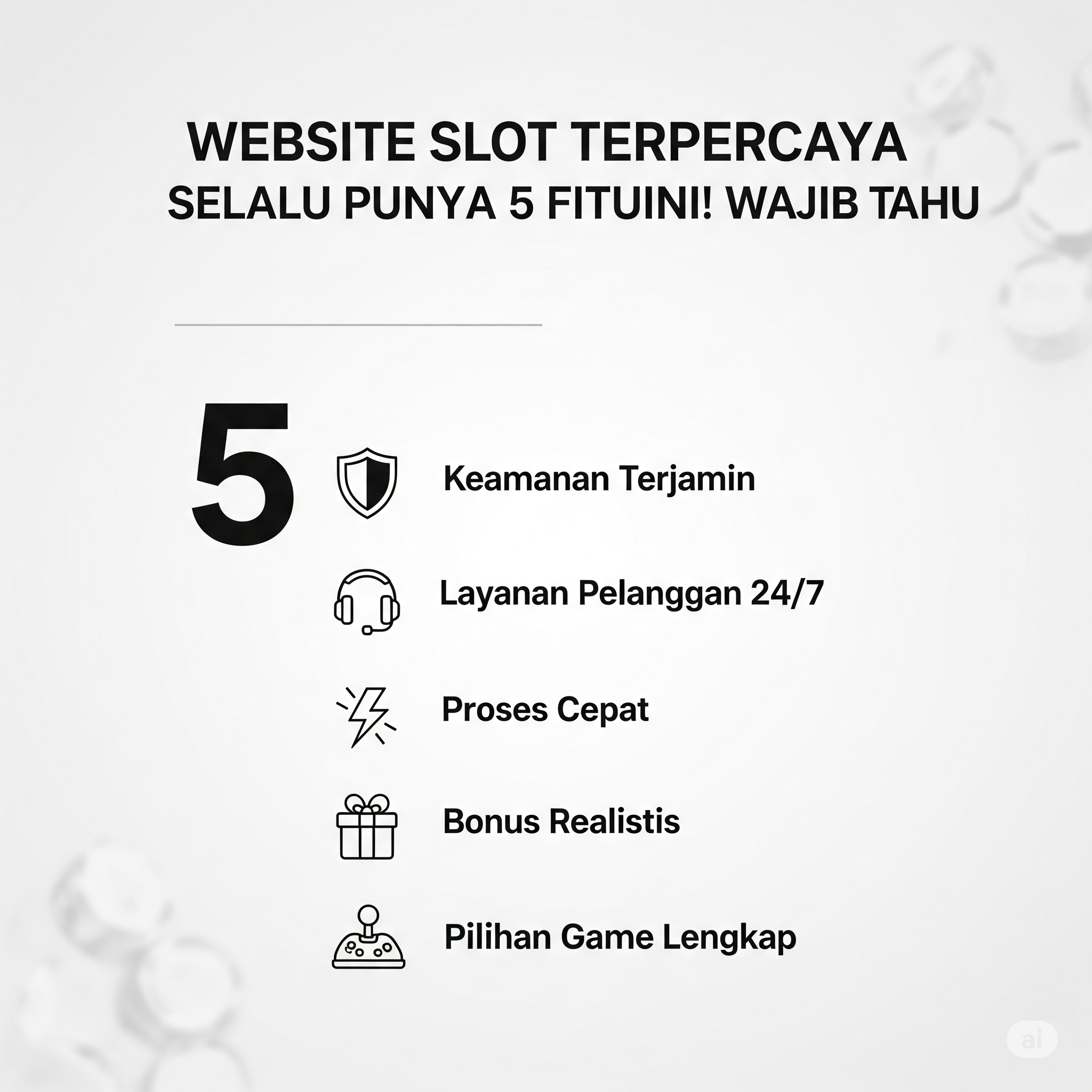 Website Slot Terpercaya Selalu Punya 5 Fitur Ini! Kamu Wajib Tahu