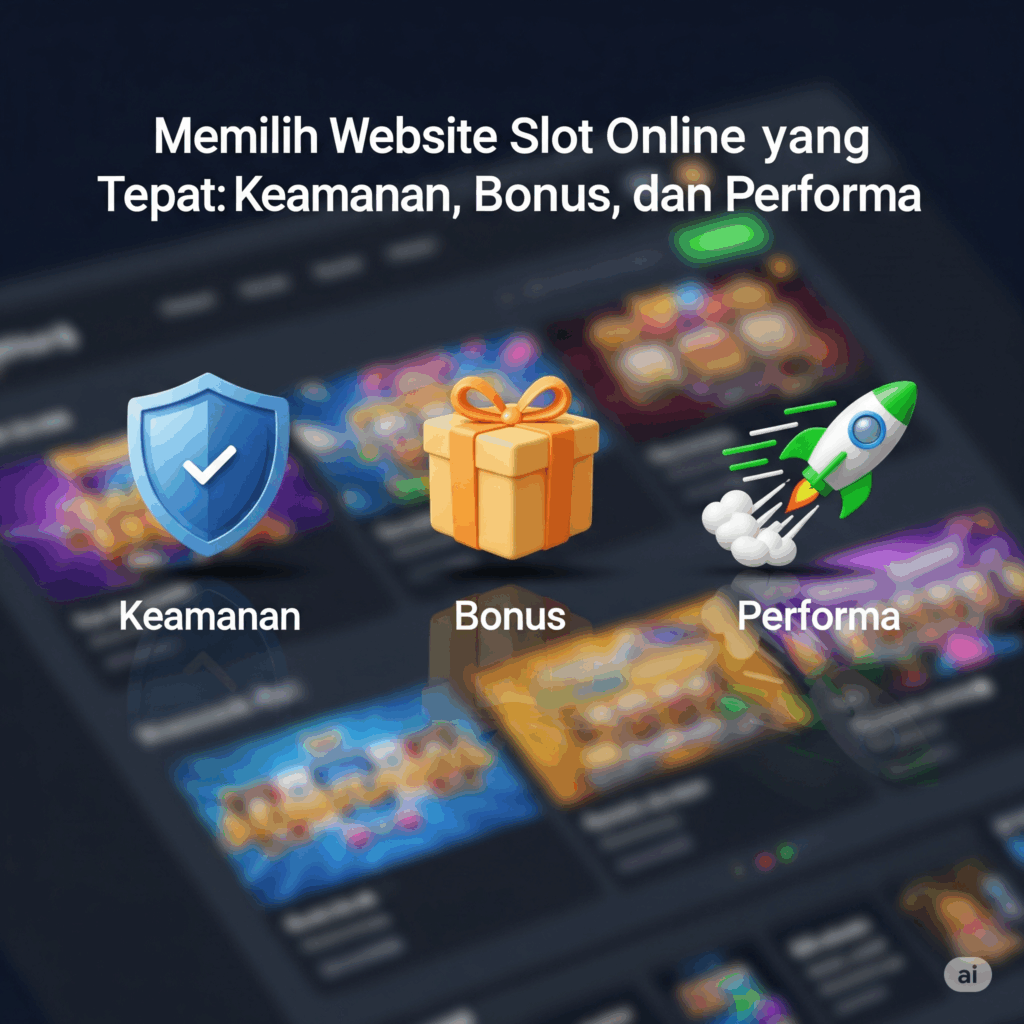 Memilih Website Slot Online yang Tepat: Keamanan, Bonus, dan Performa