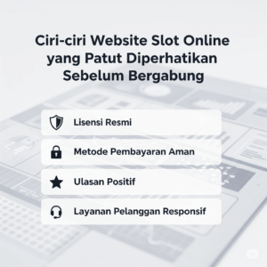 Ciri‑ciri Website Slot Online yang Patut Diperhatikan Sebelum Bergabung